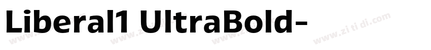 Liberal1 UltraBold字体转换